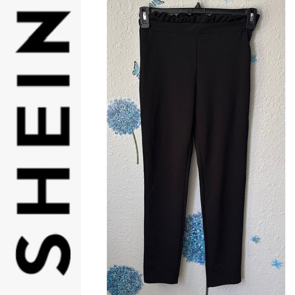 SHEIN Elegant Black Skinny Pants